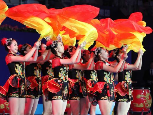The dancers at the Zhuhai opening ceremony (Getty)
