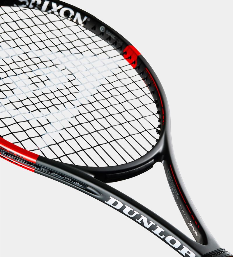 Close up of Dunlop Srixon CX 200 Tour 18x20 Tennis Racquet