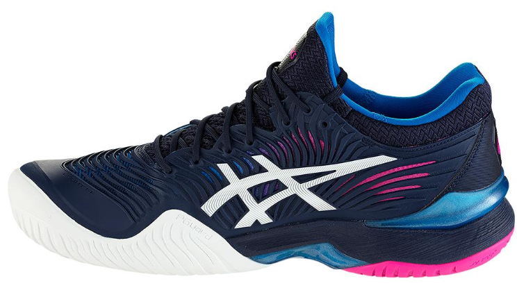 Asics Women's Court FF 2 Tennis Shoes in Peacoat and White