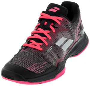 Babolat Women's Jet Mach II Clay Tennis Shoes in Pink and Black