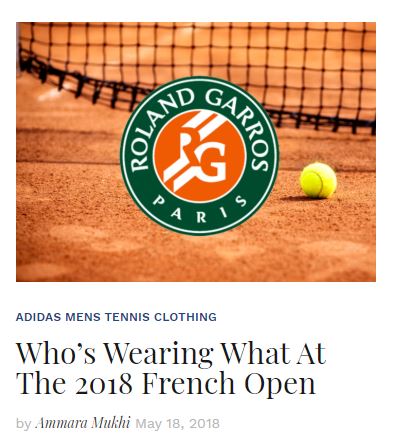 2018 French Open Apparel Blog Snippet