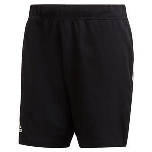 Adidas Mens Escouade 7 Inch Tennis Shorts in Black