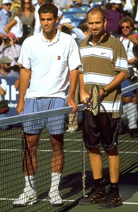 Pete Sampras and Andre Agassi 1995 US Open Final