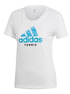 Adidas Womens Category Graphic Tennis Tee in White