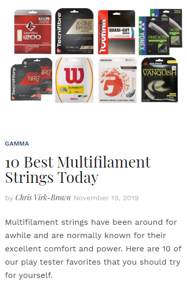 10 Best Multifilament Strings Today