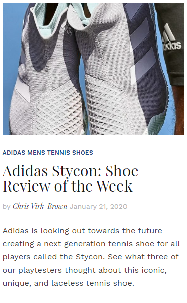 Adidas Stycon - Shoe Review of the Week