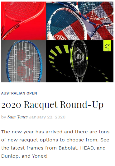 2020 Racquet Round-Up