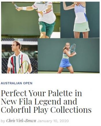 Fila Legend and Colorful Play Apparel Collections Blog