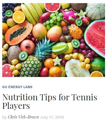 Nutrition Tips for Tennis Players Blog