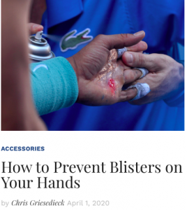 Preventing Blisters on Your Hands Blog Snippet