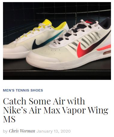 Nike Air Vapor Wing Tennis Shoe blog