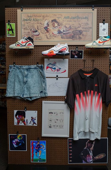 NikeCourt Tech Challenge 20 with Andre Agassi drawings and apparel from Nike News