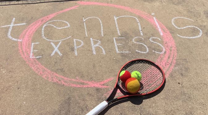 Tennis Express with Red, Foam, yellow balls