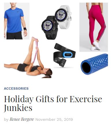 Holiday Gifts for Exercise Junkies blog