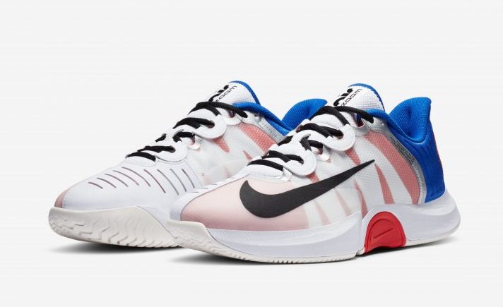 Nike Air Zoom GP Turbo tennis shoe blue white red