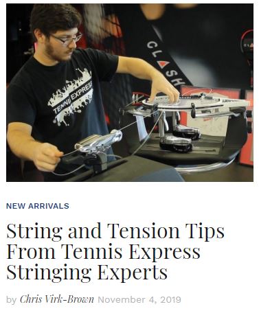 String and Tension Tips From Tennis Express Stringing Experts blog