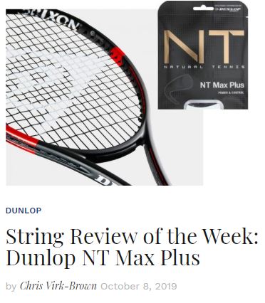 Dunlop NT Max Plus String Review blog thumbnail