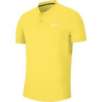 MENS COURT DRY BLADE TENNIS POLO SPEED YELLOW AND WHITE