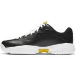 MENS COURT LITE 2 TENNIS SHOES BLACK AND SPEED YELLOW