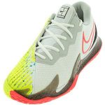 Nike Men's Vapor Cage 4 Tennis Shoes in White and Solar Red