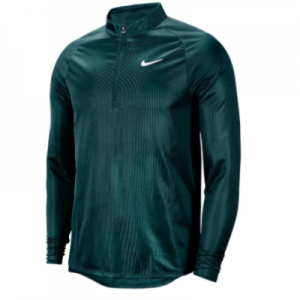 New Tennis Jackets Nike Men's Court Challenger Long Sleeve Half Zip Tennis Top Dark Atomic Teal